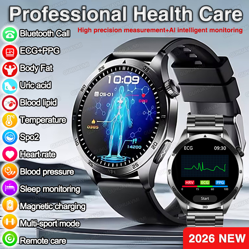 Smartwatch Professional Watches For Men - 2026 New ECG+PPG Smart Watch Men