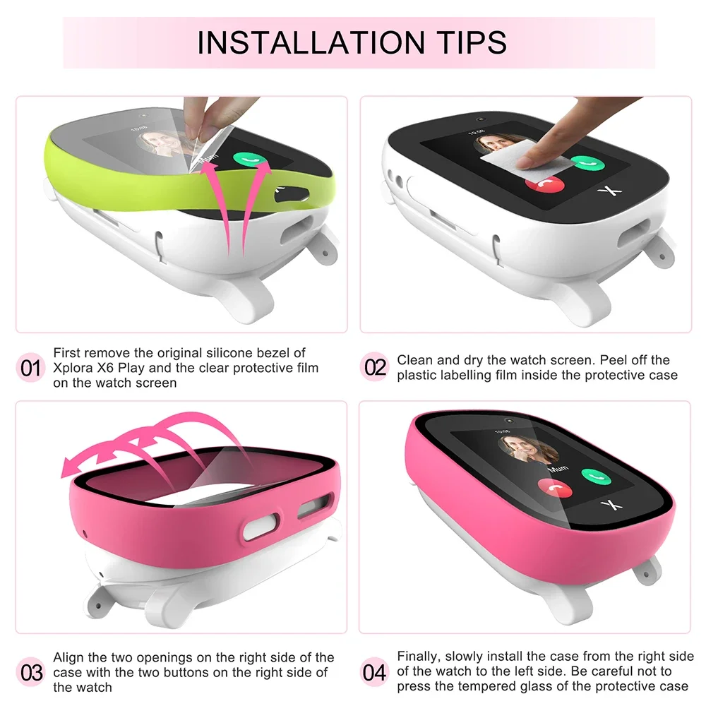 Case for Xploar X6 Play Kids S - Smartwatch Watches Kids recension och pris