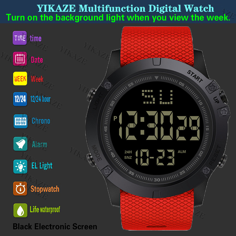 Y08 Men Sports Watch Multifunc - Kids Watches Not Smartwatch recension och pris