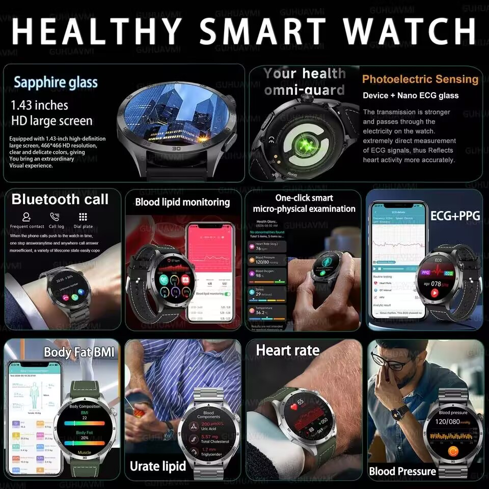 2026 New ECG+PPG Smart Watch M - Smartwatch Professional Watches For Men recension och pris