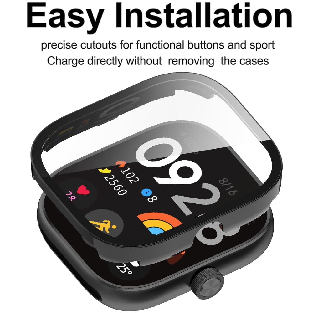 Tempered Glass+Case For Xiaomi - Smartwatch Redmi Watches recension och pris