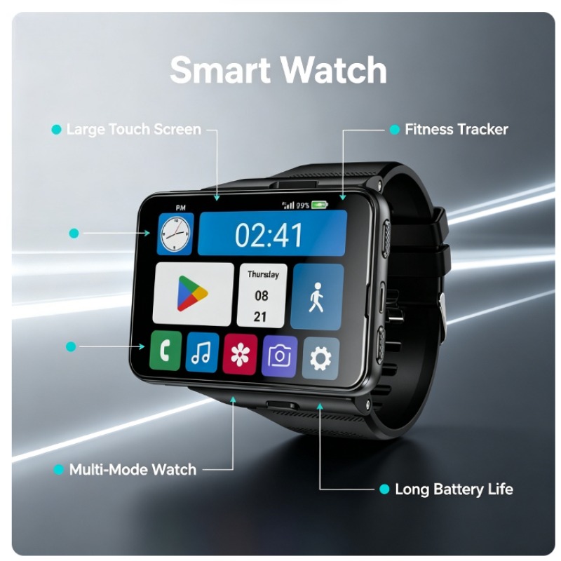 S999 Plus Smart Watch, 4G Andr - Watch Smartwatch Android recension och pris