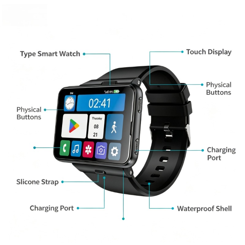 S999 Plus Smart Watch, 4G Andr - Watch Smartwatch Android recension och pris