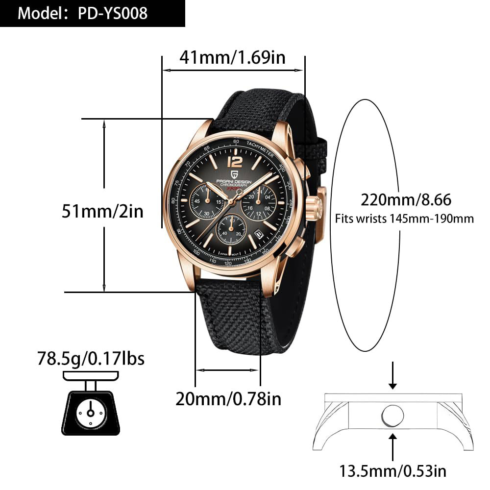PAGANI DESIGN New Mens Watch 4 - Anti-Magnetic Watch recension och pris