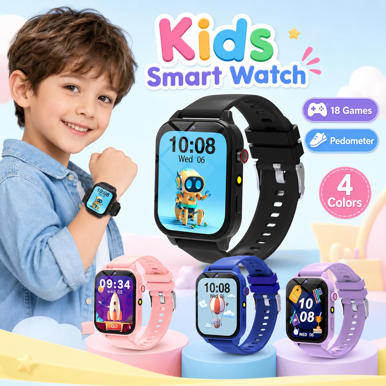 Smart Watch Games for Kids 18  - Smartwatch Digital Watches For Boys recension och pris