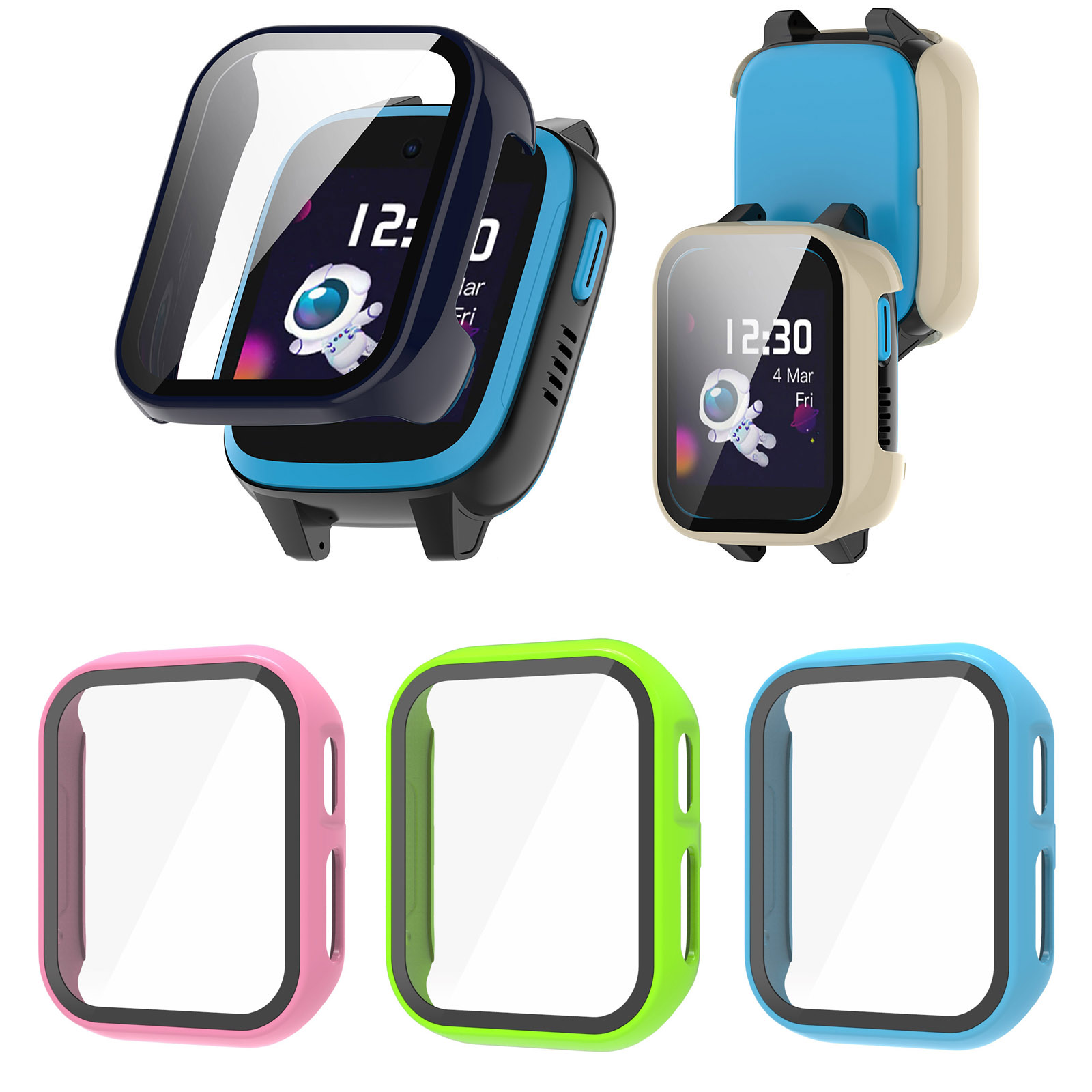 Hard Edge Shell Glass Screen P - Smartwatch Watches Kids recension och pris
