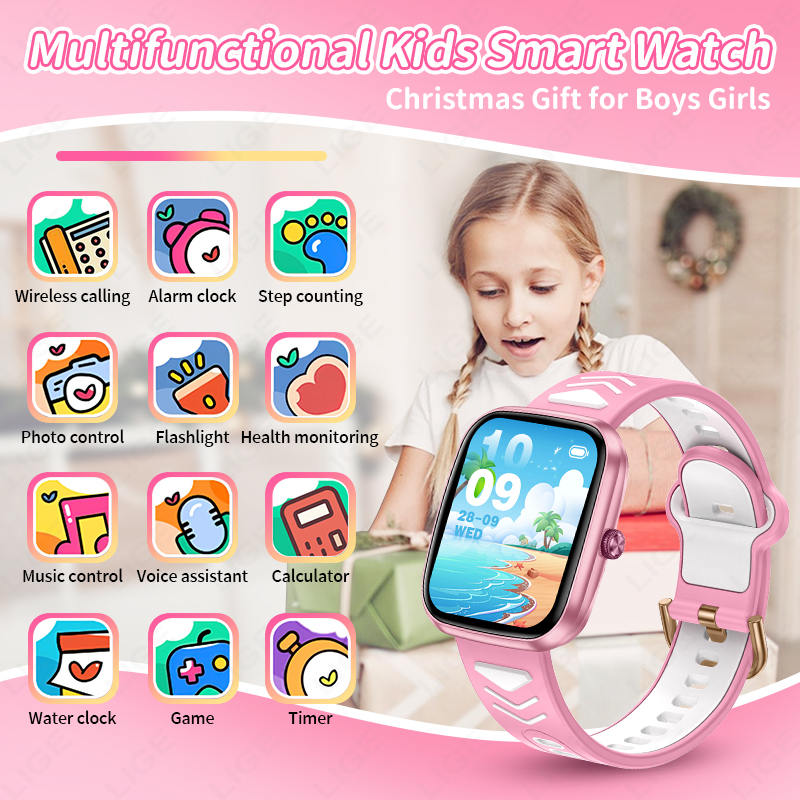 LIGE New 1.75 Inch Bluetooth C - Smartwatch Digital Watches For Boys recension och pris
