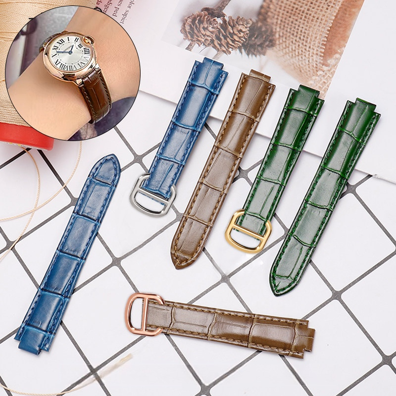 Premium soft calfskin watchban - Cartier Watch Ballon Bleu recension och pris
