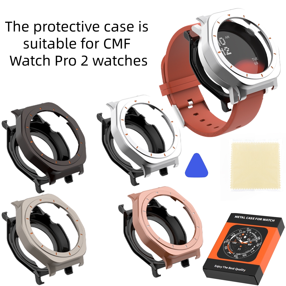 Metal case for CMF BY NOTHING  - Smartwatch Nothing Watches recension och pris