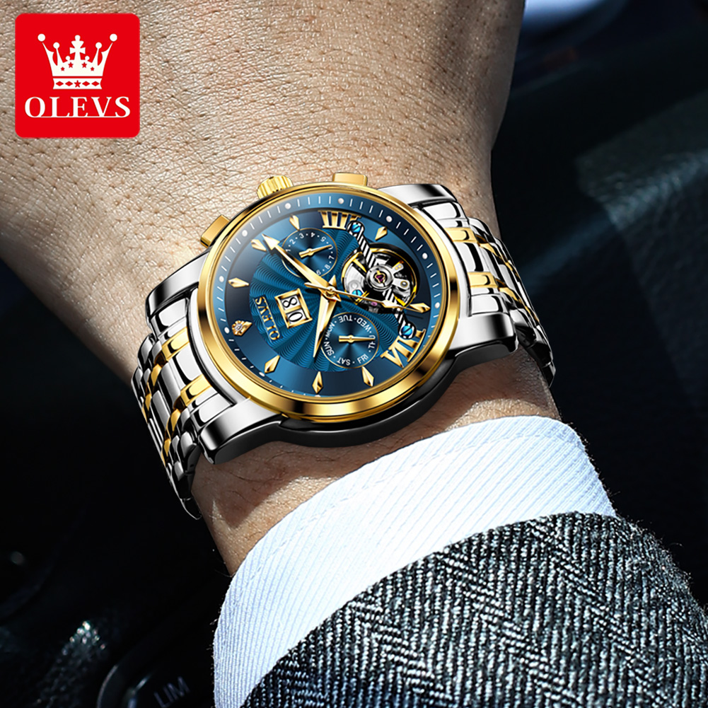 OLEVS Men Watches Luxury Fashi - Anti-Magnetic Watch recension och pris