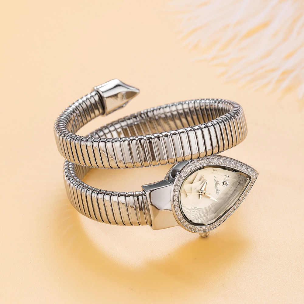 MISSFOX Snake Shape Diamond Wa - Anti-Magnetic Watch recension och pris