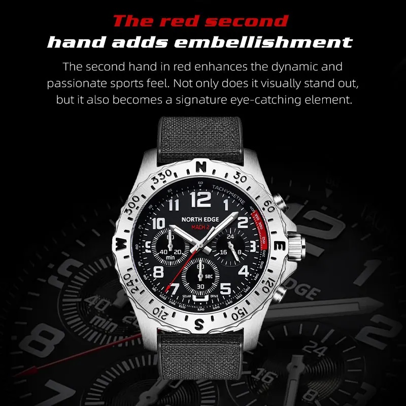 2026 NORTH EDGE MACH 2 Men's W - Smartwatch Professional Watches For Men recension och pris